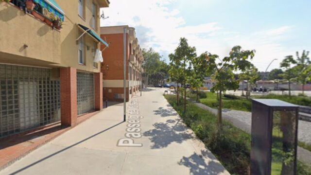 Imatge del passeig de Mollerussa (Barcelona)