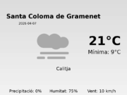 Previsió de l’AEMET a Santa Coloma de Gramenet avui 7 de Abril de 2026