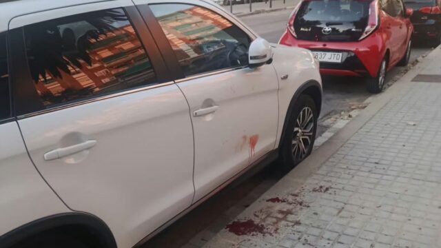 Imatge de com va quedar la zona després de l'atac (Víctor Riverola i Morera, via xarxes socials)