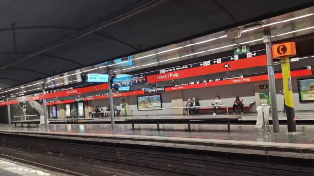 Imatge de l'estació de Fabra i Puig (Barcelona)